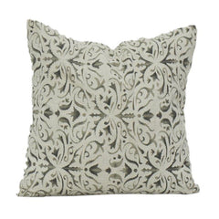 Printed Cotton Cushion Cover 45x45 cm – Elegant Floral Vine Pattern in Neutral Tones | Soft & Durable Home Décor Accent