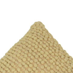 Handcrafted Textured Bobble Polyester Cushion Cover – Beige | 45 x 45 cm | Decorative Throw Pillow Cover