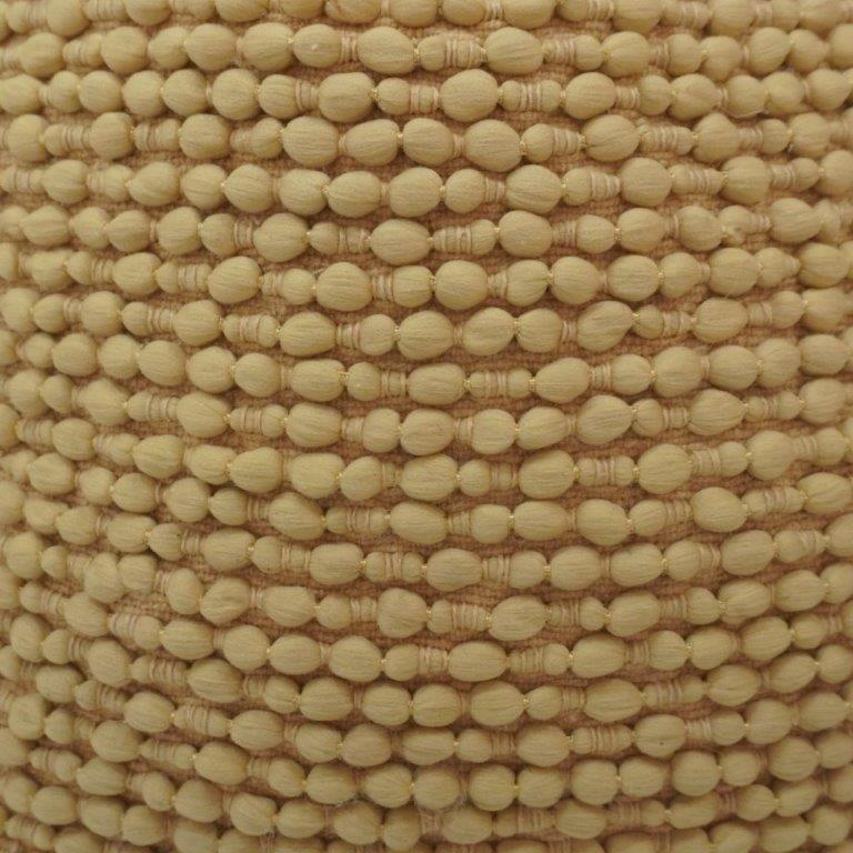 Handcrafted Textured Bobble Polyester Cushion Cover – Beige | 45 x 45 cm | Decorative Throw Pillow Cover - Bulk manufacturer & supplier from Panipat, India