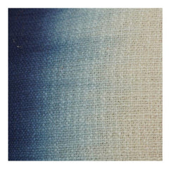 Ombre Blau Baumwoll-Kissenbezug | Handgefärbter Kissenbezug mit Farbverlauf | Modernes minimalistisches Wohndekor
