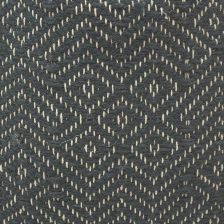 Black Handwoven Geometric Cotton Cushion Cover | Textured Decorative Pillow Cover | 45x45 cm - Bulk manufacturer & supplier from Panipat, India