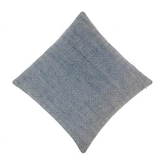 Textured Blue Woven Cushion Cover – Premium Cotton Decorative Pillow Cover | 45x45 cm