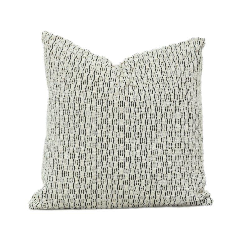Jacquard Cotton Cushion Cover 45x45 cm | Woven Geometric Pattern | Textured Decorative Pillow Cover with Concealed Zip