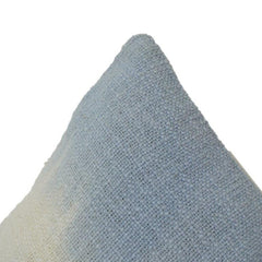 Ombre Blau Baumwoll-Kissenbezug | Handgefärbter Kissenbezug mit Farbverlauf | Modernes minimalistisches Wohndekor