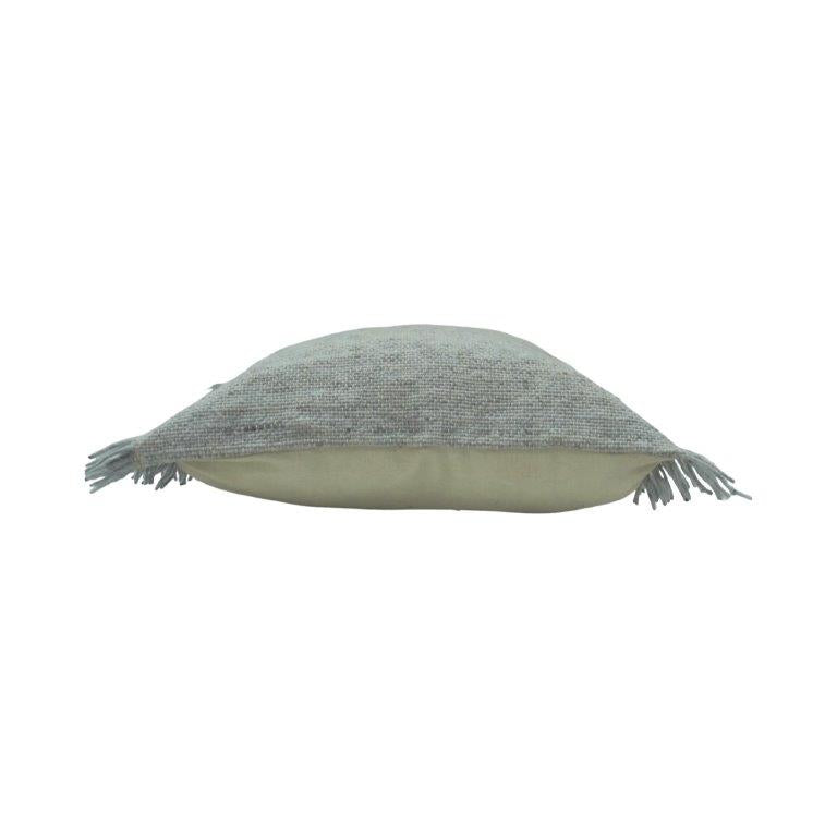 Sage Green Frayed Edge Cotton Cushion Cover – 45x45 cm - Bulk manufacturer & supplier from Panipat, India