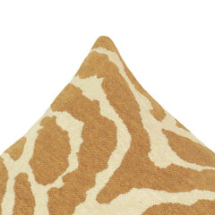 Jacquard Zebra Pattern Cushion Cover 45x45 cm | Textured Woven Decorative Throw Pillow Cover in Beige & Ivory