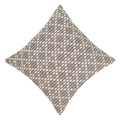 Handwoven Beige & White Textured Cushion Cover – 45 x 45 cm