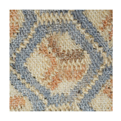 Handwoven Jute Cushion Cover with Geometric Pattern | Textured Boho Throw Pillow Cover | Neutral Earth Tone Decor | 18x18 Inch