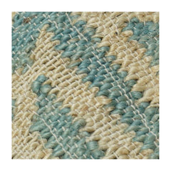 Handwoven 100% Jute Cushion Cover with Geometric Pattern | Textured Natural Fiber Pillow Cover | 45x45 cm