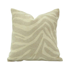 Ivory Zebra Jacquard Cushion Cover | Textured Neutral Throw Pillow Cover | 45x45 cm