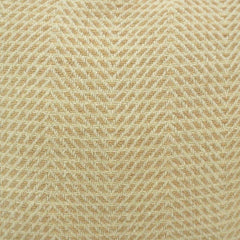 Handmade Textured Polyester Cushion Cover | Beige Chevron Weave | 45 x 45 cm Decorative Throw Pillow Cover