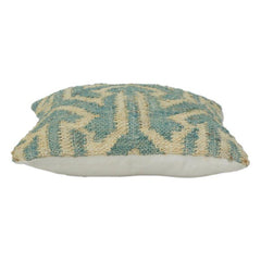 Handwoven 100% Jute Cushion Cover with Geometric Pattern | Textured Natural Fiber Pillow Cover | 45x45 cm
