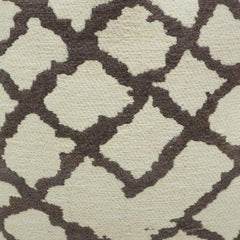Jacquard Cotton Cushion Cover 45x45 cm | Geometric Trellis Pattern | Soft Decorative Sofa Cushion Cover