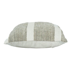 Minimalist Textured Polyester Cushion Cover 45x45 cm – Neutral Striped Design with Concealed Zip | Modern Sofa & Home Décor Accent