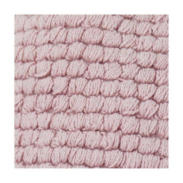 Blush Pink Textured Cotton Cushion Cover | Handwoven Look | Soft Modern Throw Pillow Cover (18x18 Inch)