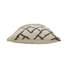 Jacquard Cotton Cushion Cover 45x45 cm | Geometric Trellis Pattern | Soft Decorative Sofa Cushion Cover