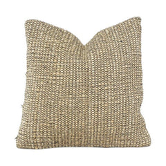 Handwoven Textured Polyester Cushion Cover 45x45 cm | Neutral Rustic Decorative Pillow | Modern Minimal Home Décor