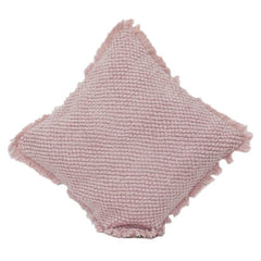 Blush Pink Textured Cotton Cushion Cover | Handwoven Look | Soft Modern Throw Pillow Cover (18x18 Inch)