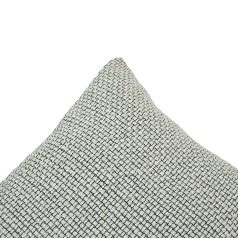 Handmade Textured Woven Cushion Cover | Neutral Cotton Pillow Cover | 45x45 cm Decorative Throw Cushion