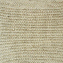 Handmade Textured Cotton Cushion Cover with Fringe Edges – Off White | 45x45 cm