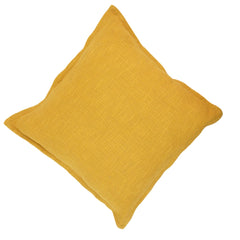 Modern Minimal Cotton Cushion Cover – Mustard Yellow – 45x45 cm
