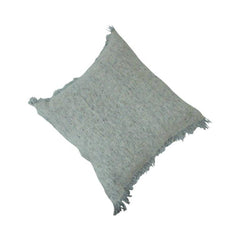 Sage Green Frayed Edge Cotton Cushion Cover – 45x45 cm