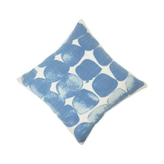 Blue Abstract Printed Cotton Cushion Cover – 45x45 cm Decorative Throw Pillow Cover for Sofa & Living Room