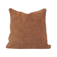 Rust Cotton Chenille Cushion Cover 45x45 cm | Soft Textured Decorative Throw Pillow Cover