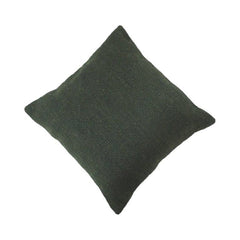 Olive Green Textured Cotton Cushion Cover – 45x45 cm | Handmade Woven Decorative Pillow Cover