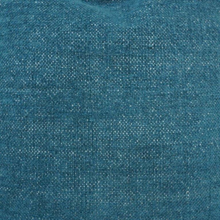 Handwoven Cotton Cushion Cover with Tassels – Teal Blue | 45x45 cm Decorative Throw Pillow Cover - Bulk manufacturer & supplier from Panipat, India