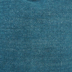 Handwoven Cotton Cushion Cover with Tassels – Teal Blue | 45x45 cm Decorative Throw Pillow Cover
