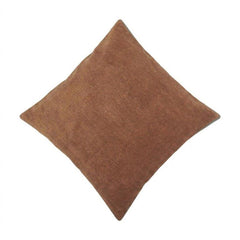 Rust Cotton Chenille Cushion Cover 45x45 cm | Soft Textured Decorative Throw Pillow Cover