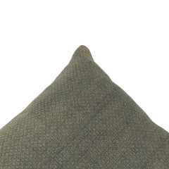 Olive Green Textured Cotton Cushion Cover | 45x45 cm | Minimal Modern Decorative Pillow Cover