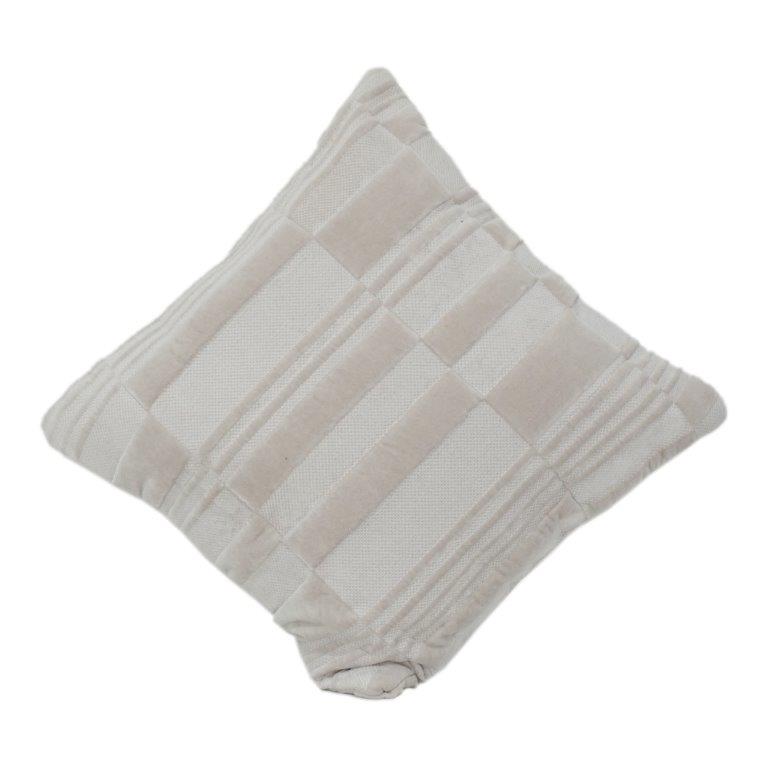 Neutraler Kissenbezug aus Baumwolle mit Textur | Beige gestreifter Kissenbezug | Minimale moderne Wohnkultur - Bulk manufacturer & supplier from Panipat, India