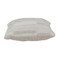 Neutral Textured Cotton Cushion Cover | Beige Stripe Woven Pillow Cover | Minimal Modern Home Decor