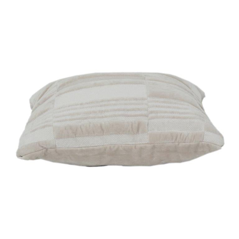 Neutral Textured Cotton Cushion Cover | Beige Stripe Woven Pillow Cover | Minimal Modern Home Decor
