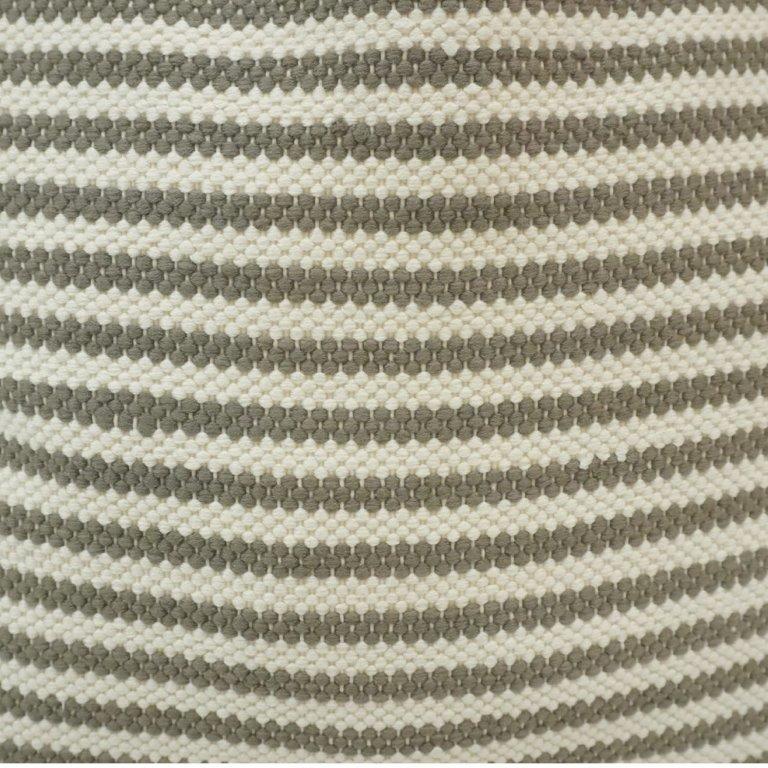 Handmade Striped Cotton Cushion Cover | Woven Textured Throw Pillow Cover | 45x45 cm Neutral Beige Cushion - Bulk manufacturer & supplier from Panipat, India
