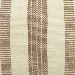 Handmade Cotton Striped Cushion Cover 35 x 50 cm | Woven Natural Beige & Ivory Lumbar Pillow Cover | Artisan Home Décor