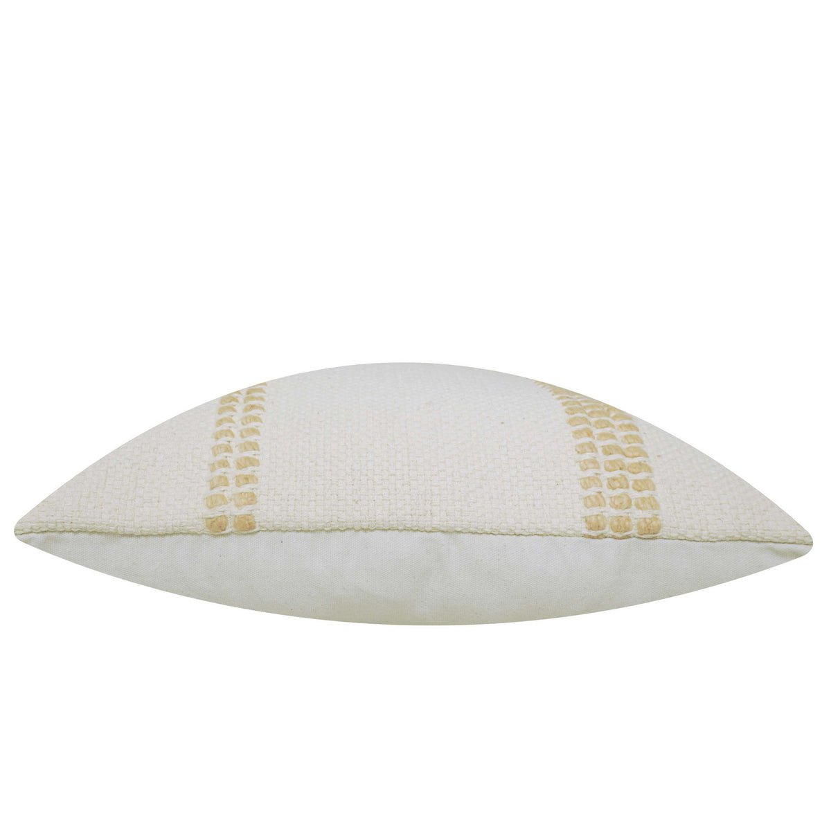 Handwoven Textured Cushion Cover – Cream & Ivory, 45 x 45 cm (18 x 18 Inches)