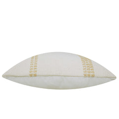 Handwoven Textured Cushion Cover – Cream & Ivory, 45 x 45 cm (18 x 18 Inches)