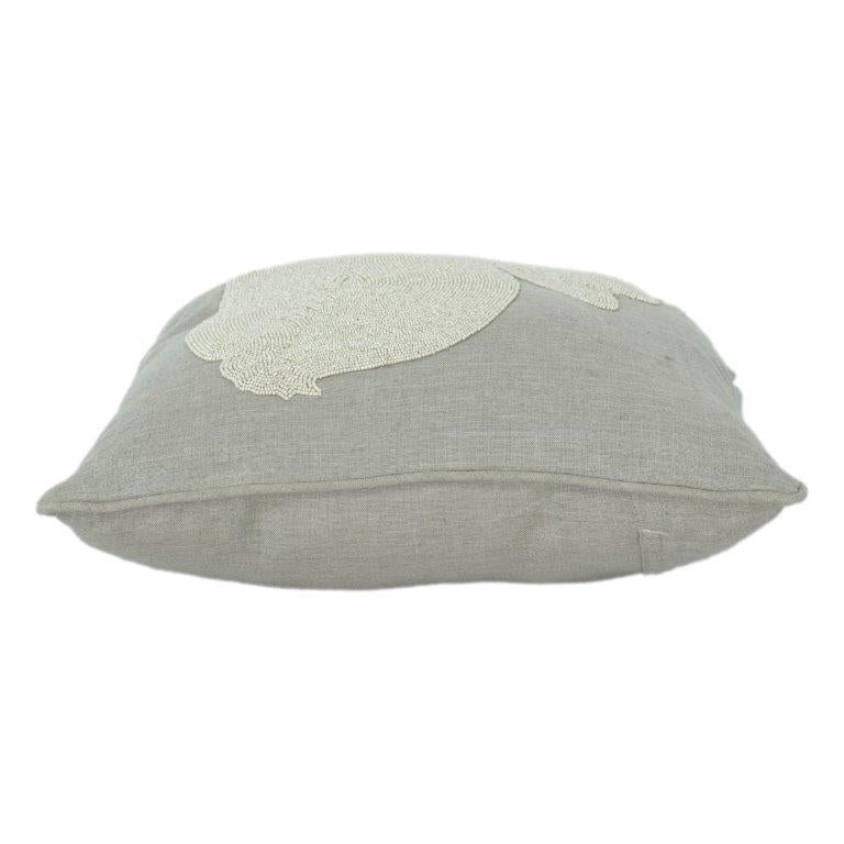 Bestickter Hasen-Kissenbezug aus Baumwolle 45x45 cm | Minimalistisches beiges Hasenmotiv | Dekorativer Kissenbezug 📝 Aktualisierte Produktbeschreibung - Bulk manufacturer & supplier from Panipat, India
