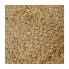 Handwoven Jute Cushion Cover – Natural Textured Boho Pillow Cover with Geometric Weave Design | 18x18 Inch Decorative Throw Pillow