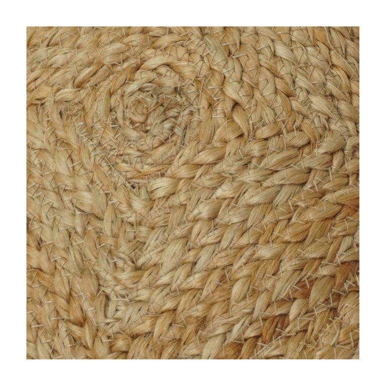 Handwoven Jute Cushion Cover – Natural Textured Boho Pillow Cover with Geometric Weave Design | 18x18 Inch Decorative Throw Pillow
