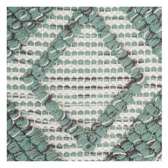 Housse de coussin en coton brodé géométrique tissé à la main 45x45 cm | Coussin décoratif à motif de losanges texturés | Décoration d'intérieur bohème moderne
