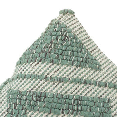 Housse de coussin en coton brodé géométrique tissé à la main 45x45 cm | Coussin décoratif à motif de losanges texturés | Décoration d'intérieur bohème moderne