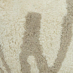 Tufted Abstract Cotton Cushion Cover with Tassels – Neutral Boho Decorative Pillow Cover | 35 x 50 cm