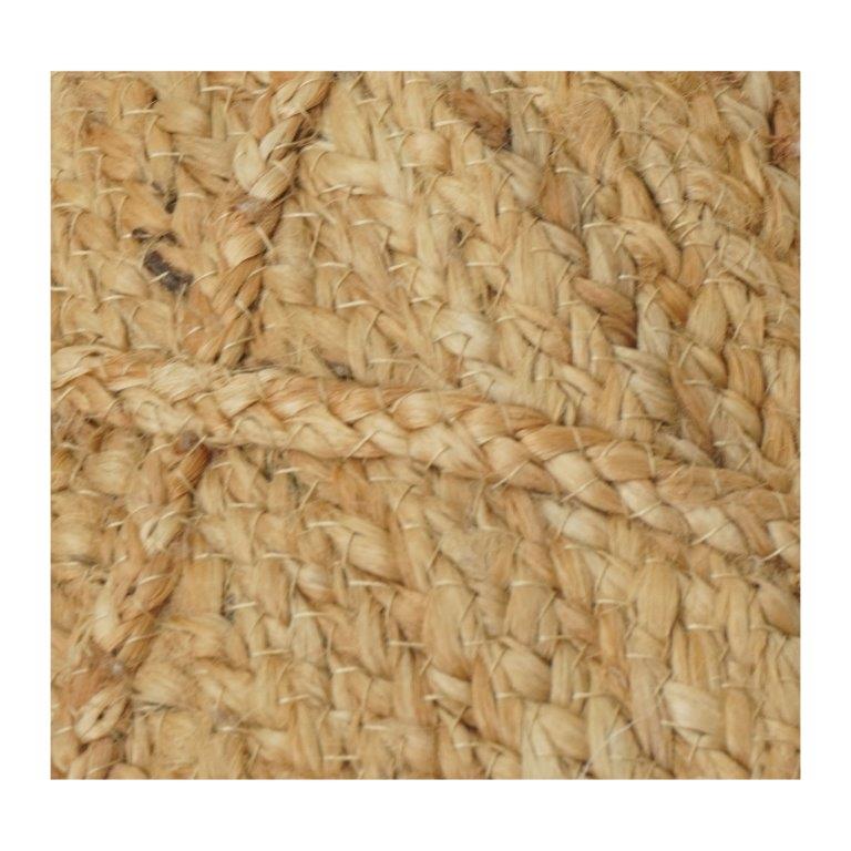 Handwoven Jute Cushion Cover | Natural Textured Geometric Design | Boho Rustic Throw Pillow Case | 18x18 Inch - Bulk manufacturer & supplier from Panipat, India