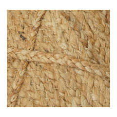 Handwoven Jute Cushion Cover | Natural Textured Geometric Design | Boho Rustic Throw Pillow Case | 18x18 Inch