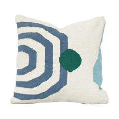 Handmade Geometric Cotton Cushion Cover 45x45 cm | Abstract Modern Woven Pillow
