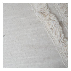 Boho Fringe Cotton Cushion Cover – Textured Handmade Throw Pillow Cover with Tassels (35 x 50 cm)